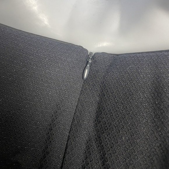 Next tailoring size 8 navy blue lined sleeveless formal zip back dress - Picture 6 of 9